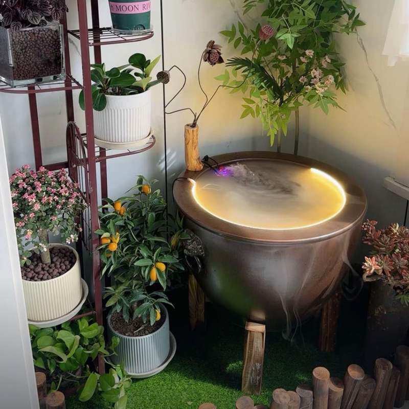 仿古做旧实木架水缸防腐酒缸架子磨盘木底座酒坛支架花盆石磨鱼缸