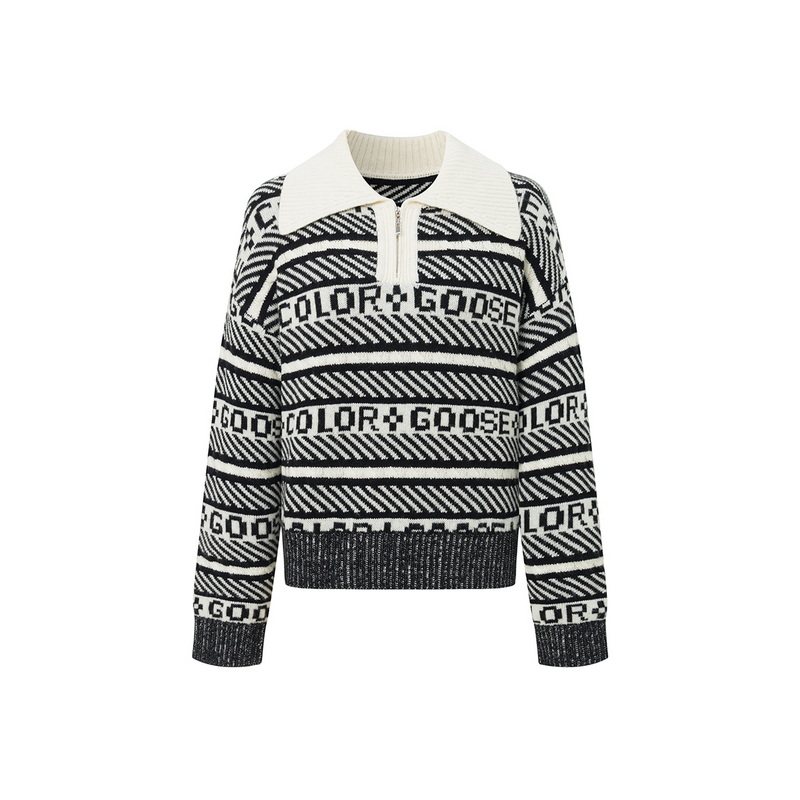 COLORGOOSE字母优雅气质毛衫
