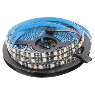 led灯带12V黑板滴胶防水5050七彩RGB爆闪变色汽车背景墙装饰灯带