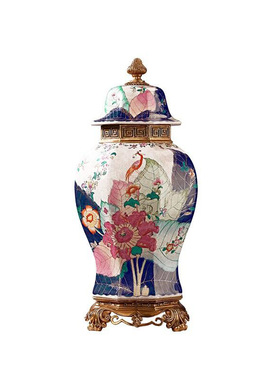 茱莉安欧式奢华陶瓷加铜重工雕刻