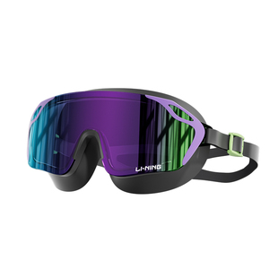 李宁泳镜近视高清防雾防水女士大框带度数游泳眼镜男潜水泳帽装备