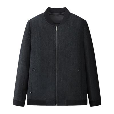 【含羽绒内胆】红豆男装短款羽绒服2025冬季加厚毛呢棒球领外套