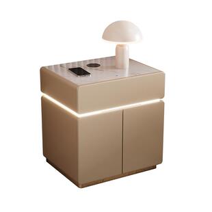 虎牌床头柜保险箱一体2026新款床头保险柜家用隐藏式带密码指纹柜隐形防盗小型53cm智能首饰抽屉存钱夹万柜子