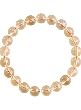 柠檬黄水晶手链高端水晶手串招财