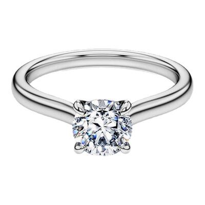 【38礼物】施华洛世奇Eternity培育钻石戒指钻戒18K金(白色)