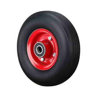 老虎车配件充气轮实心轮轴承8寸10寸14寸老虎车推车轮子拖车轮子