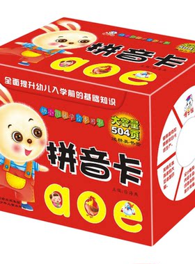 幼儿园教材全套 学龄前儿童幼小衔接0-3-6岁早教卡片 宝宝书籍学前班大班升一年级教具 启蒙书汉语拼音练习本学习教材拼音拼读训练