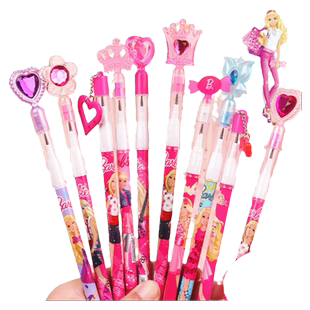 芭比免削铅下单笔女生可爱卡通免削铅笔创意子弹笔导弹笔小学生儿童自动铅笔HB免削铅笔子弹铅芯学生写字铅笔