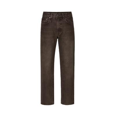 R13秋冬美式硫染弹力直筒牛仔裤