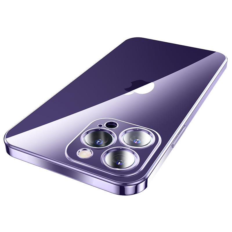 适用于苹果15promax手机壳新款iphone16pro透明电镀14plus全包高级轻奢防摔13promax硅胶16男
