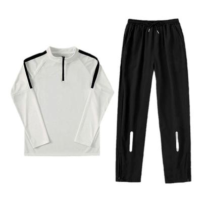 田径跑步训练服半拉链上衣长裤套