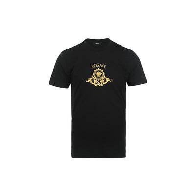 【自营】Versace/范思哲男士logo美杜莎印花短袖T恤男款纯棉棉质