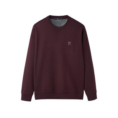 【加绒加厚】HLA/海澜之家含羊毛针织衫男款保暖宽松撞色印花毛衣