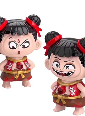哪咤变脸按压解压表情包娃娃玩偶