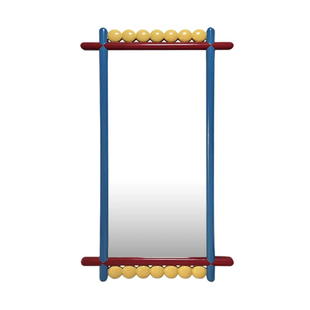 多巴胺撞色艺术全身镜意式风格设计浴室化妆镜少女衣帽间穿衣镜子