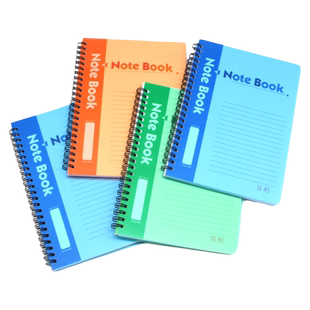 胶面活页a5笔记本子加厚b5活页纸简约a4线圈本螺旋竖横翻软抄 A6活页笔记本本子