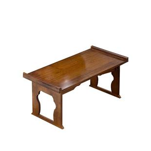 可折叠飘窗小桌子家用榻榻米茶桌实木中式炕几免安装床上学习矮桌