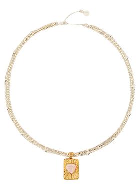 oups心印光辉项链吊坠锁骨链