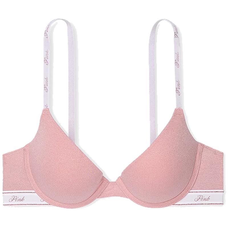 直降138|维密 PINK Logo字母肩带舒适聚拢文胸内衣女25