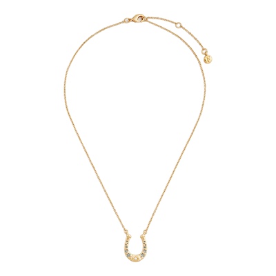 Fable珍珠马蹄珐琅彩项链首饰