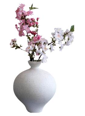 海棠花高级感客厅餐桌花摆花