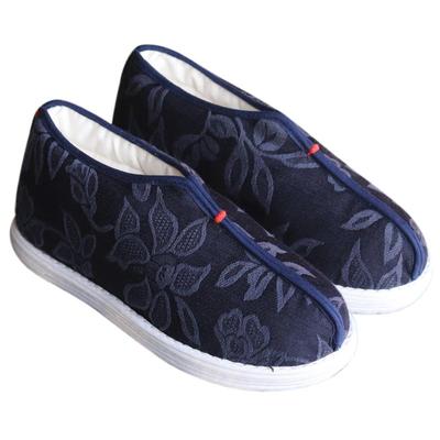 棉布鞋手纳藏蓝冬季加厚保暖