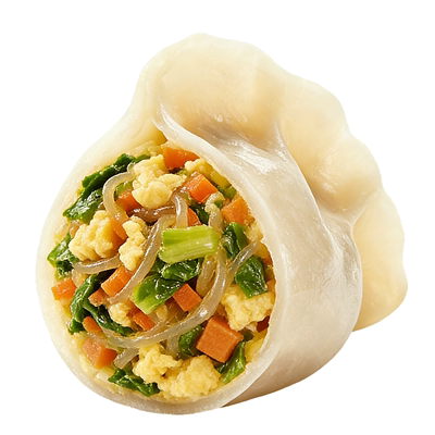 山东大娘手工水饺素三鲜素什锦白菜豆腐胡萝卜速食速冻大馅水饺子