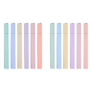 荧光笔荧光标记笔小学生专用记号笔彩色划重点手帐笔初中生专用马卡龙色系高颜值ins风荧光儿童彩色笔做笔记