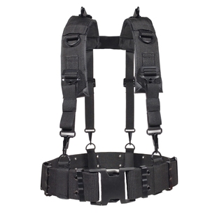 通用h型双肩带战术y字x形背带wg武装带多功能负载腰封挂带外腰带