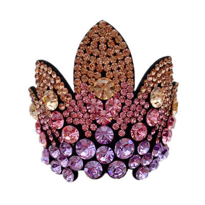 水钻皇冠艺术啦啦操舞蹈考级发饰