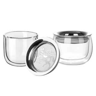 原初格物马纹新型盖碗合一壶玻璃泡茶壶懒人泡茶神器一人小茶具