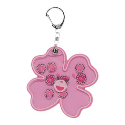 ADLV时尚挂件四叶草图案粉红BELLY熊系列配饰亚克力卡通钥匙链
