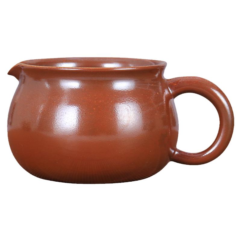 200ml云南建水紫陶公道杯茶备茶道/白泥彩填柴烧公道杯 U76