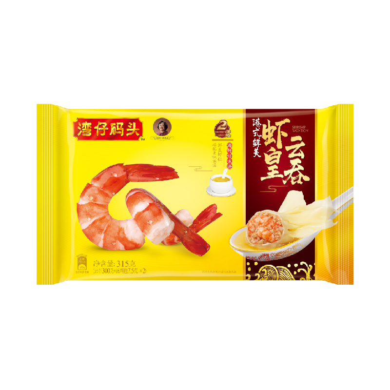 湾仔码头港式虾皇云吞整颗虾仁