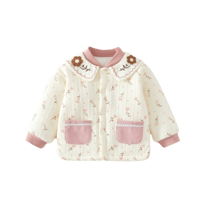 【撤柜专区】品牌专柜 宝宝棉服冬季上衣开衫女童棉衣服内搭保暖