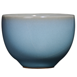 得闲雅器原产地汝瓷品茗杯汝窑开片可养普洱功夫单杯主人杯瓷茶杯