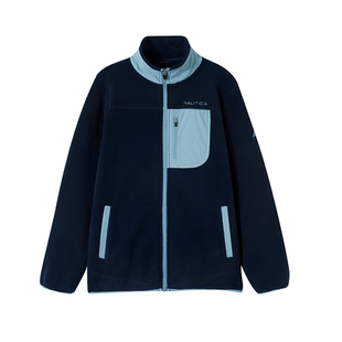 NAUTICA/诺帝卡童装 男童女童摇粒绒抓绒外套保暖户外保暖抗静电