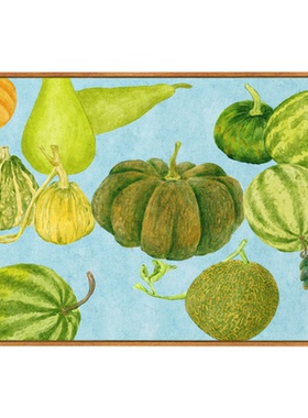 北欧原木风餐厅水果蔬菜高级挂画