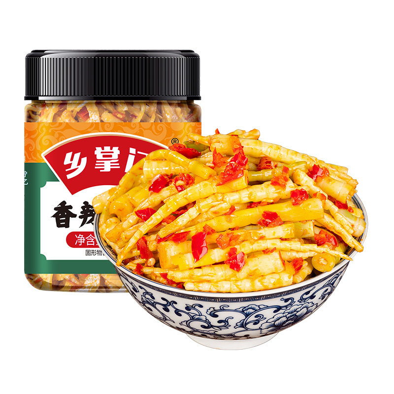湖南香辣笋丝下饭菜即食笋尖咸菜