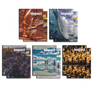 美国国家地理Impact   原装进口初中英语教材 Foundation/1/2/3/4级 青少英语 学生书+练习册 中学英语教材 在线练习账号