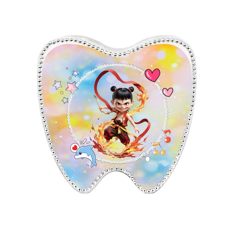 乳牙照片定制装乳牙的牙齿小盒子