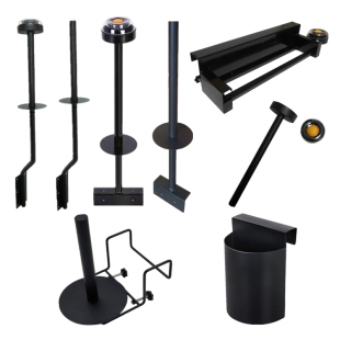 连卷袋支架超市货架挂式食品保鲜袋专用放置物架挂架带湿手器散称