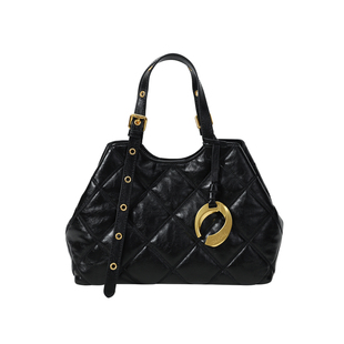 南风Chio2nd 秋暄曼波托特包包女高级感月牙扣精致菱格手提斜挎包