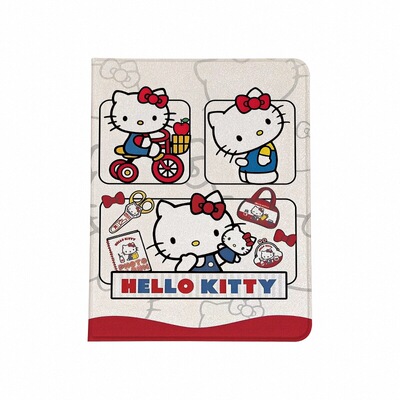 凯蒂猫iPad磁吸笔槽防摔壳