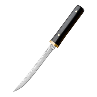 大马士革钢水果刀高档家用便携随身瓜果刀专业小刀子户外用刀具