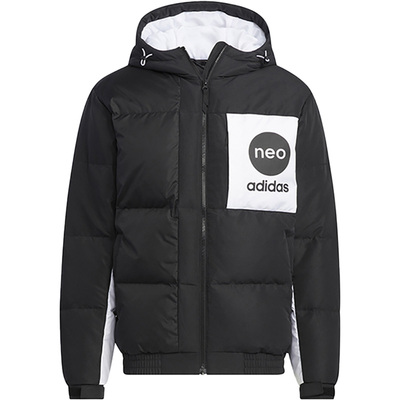 Adidas/阿迪达斯正品NEO新款男女运动保暖耐磨连帽羽绒服 HM6171