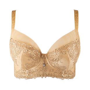 依之妮摩登无钢圈内衣性感4排上薄下厚中厚聚拢调整理文胸M1312U2