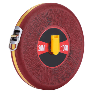 麻布尺皮尺50米10米20米30米100米卷尺盒尺测量尺正品皮卷尺盘尺