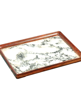 酸枝长方形红木家用茶室摆放托盘