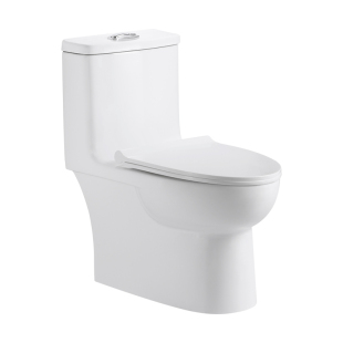 后排水马桶家用直冲式落地墙排左右侧排座坐便器后出横排水虹吸式